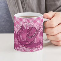 Alaka Hawaii Cowboy Palaka Motifs Personalised Ceramic Mug Paniolo Festival Puakenikeni Lei LT14 - Polynesian Pride