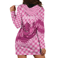 Alaka Hawaii Cowboy Palaka Motifs Personalised Hoodie Dress Paniolo Festival Puakenikeni Lei LT14 - Polynesian Pride