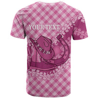 Alaka Hawaii Cowboy Palaka Motifs Personalised T Shirt Paniolo Festival Puakenikeni Lei LT14 - Polynesian Pride