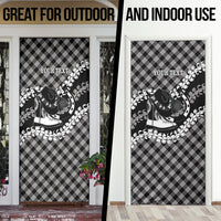 Eleele Hawaii Cowboy Palaka Motifs Personalised Door Cover Paniolo Festival Puakenikeni Lei LT14 - Polynesian Pride