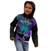 Suicide Awareness Your Story Is Not Over Yet Kid Hoodie Polynesian Butterfly Tattoo LT14 - Polynesian Pride