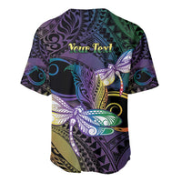 Personalized Polynesian Memorial Baseball Jersey Dragonflies Appear When Angels Are Near LT14 - Polynesian Pride