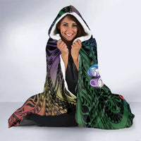 Personalized Polynesian Memorial Hooded Blanket Dragonflies Appear When Angels Are Near LT14 - Polynesian Pride