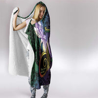 Personalized Polynesian Memorial Hooded Blanket Dragonflies Appear When Angels Are Near LT14 - Polynesian Pride