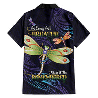 As Long As I Breathe You'll Be Remembered Hawaiian Shirt Dragonflies Memorial - Polynesian Pattern