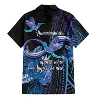 Polynesian Memorial Family Matching Mermaid Dress and Hawaiian Shirt Hummingbirds Appear When Angels Are Near LT14