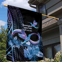 Polynesian Memorial Garden Flag Hummingbirds Appear When Angels Are Near LT14 - Polynesian Pride