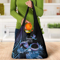 Polynesian Memorial Grocery Bag Hummingbirds Appear When Angels Are Near LT14 - Polynesian Pride
