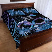 Polynesian Memorial Quilt Bed Set Hummingbirds Appear When Angels Are Near LT14