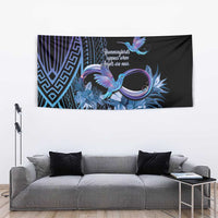 Polynesian Memorial Tapestry Hummingbirds Appear When Angels Are Near LT14