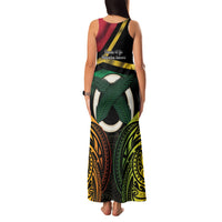 Vanuatu 1980 Family Matching Tank Maxi Dress and Hawaiian Shirt Hapi 46 Yia Indipendens Anivesari LT14 - Polynesian Pride