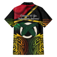Vanuatu 1980 Hawaiian Shirt Hapi 46 Yia Indipendens Anivesari LT14 - Polynesian Pride