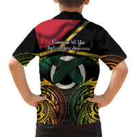 Vanuatu 1980 Kid Hawaiian Shirt Hapi 46 Yia Indipendens Anivesari LT14 - Polynesian Pride
