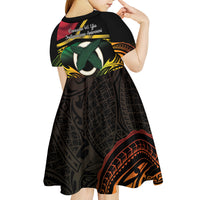 Vanuatu 1980 Kid Short Sleeve Dress Hapi 46 Yia Indipendens Anivesari LT14 - Polynesian Pride