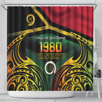 Vanuatu 1980 Shower Curtain Hapi 46 Yia Indipendens Anivesari LT14 - Polynesian Pride