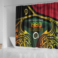 Vanuatu 1980 Shower Curtain Hapi 46 Yia Indipendens Anivesari LT14 - Polynesian Pride