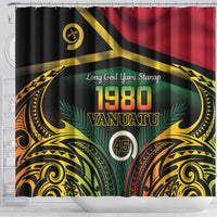 Vanuatu 1980 Shower Curtain Hapi 46 Yia Indipendens Anivesari LT14 - Polynesian Pride
