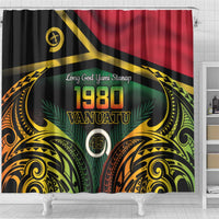 Vanuatu 1980 Shower Curtain Hapi 46 Yia Indipendens Anivesari LT14 - Polynesian Pride