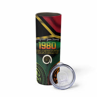 Vanuatu 1980 Skinny Tumbler Hapi 46 Yia Indipendens Anivesari LT14 - Polynesian Pride