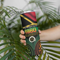 Vanuatu 1980 Skinny Tumbler Hapi 46 Yia Indipendens Anivesari LT14 - Polynesian Pride