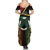 Vanuatu 1980 Summer Maxi Dress Hapi 46 Yia Indipendens Anivesari LT14 - Polynesian Pride