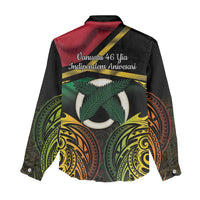 Vanuatu 1980 Women Casual Shirt Hapi 46 Yia Indipendens Anivesari LT14 - Polynesian Pride