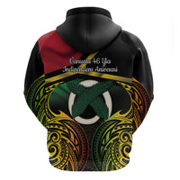 Vanuatu 1980 Zip Hoodie Hapi 46 Yia Indipendens Anivesari LT14 - Polynesian Pride