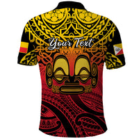 Custom Marquesas Islands Polo Shirt Tiki Polynesian Marquesan Pattern LT14 - Polynesian Pride