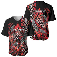 Aotearoa Iwi Ngapuhi Personalised Baseball Jersey NZ Maori Humpback Whale Taniko Motifs LT14 - Polynesian Pride
