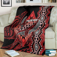 Aotearoa Iwi Ngapuhi Blanket NZ Maori Humpback Whale Taniko Motifs LT14 - Polynesian Pride