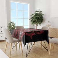 Aotearoa Iwi Ngapuhi Tablecloth NZ Maori Humpback Whale Taniko Motifs LT14 - Polynesian Pride