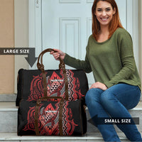 Aotearoa Iwi Ngapuhi Travel Bag NZ Maori Humpback Whale Taniko Motifs LT14 - Polynesian Pride