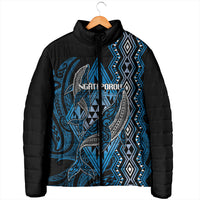 Aotearoa Iwi Ngati Porou Personalised Padded Jacket NZ Maori Humpback Whale Taniko Motifs LT14 - Polynesian Pride