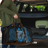 Aotearoa Iwi Ngati Porou Travel Bag NZ Maori Humpback Whale Taniko Motifs LT14 - Polynesian Pride