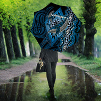 Aotearoa Iwi Ngati Porou Umbrella NZ Maori Humpback Whale Taniko Motifs LT14 - Polynesian Pride