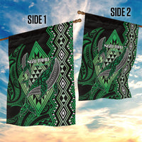 Aotearoa Iwi Ngai Tahu Garden Flag NZ Maori Humpback Whale Taniko Motifs LT14 - Polynesian Pride