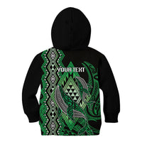 Aotearoa Iwi Ngai Tahu Personalised Kid Hoodie NZ Maori Humpback Whale Taniko Motifs LT14 - Polynesian Pride