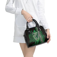 Aotearoa Iwi Ngai Tahu Shoulder Handbag NZ Maori Humpback Whale Taniko Motifs LT14 - Polynesian Pride