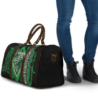 Aotearoa Iwi Ngai Tahu Travel Bag NZ Maori Humpback Whale Taniko Motifs LT14 - Polynesian Pride