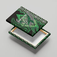 Aotearoa Iwi Ngati Pikiao Canvas Wall Art NZ Maori Humpback Whale Taniko Motifs LT14 - Polynesian Pride