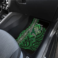Aotearoa Iwi Ngati Pikiao Personalised Car Mats NZ Maori Humpback Whale Taniko Motifs LT14 - Polynesian Pride