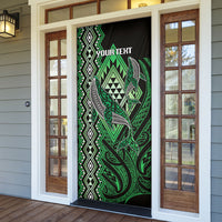 Aotearoa Iwi Ngati Pikiao Personalised Door Cover NZ Maori Humpback Whale Taniko Motifs LT14 - Polynesian Pride