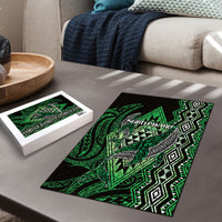 Aotearoa Iwi Ngati Pikiao Puzzle NZ Maori Humpback Whale Taniko Motifs LT14 - Polynesian Pride