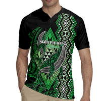 Aotearoa Iwi Ngati Pikiao Personalised Rugby Jersey NZ Maori Humpback Whale Taniko Motifs LT14 - Polynesian Pride