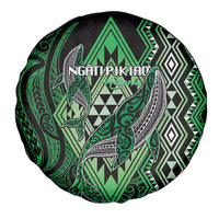 Aotearoa Iwi Ngati Pikiao Spare Tire Cover NZ Maori Humpback Whale Taniko Motifs LT14 - Polynesian Pride