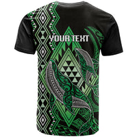 Aotearoa Iwi Ngati Pikiao Personalised T Shirt NZ Maori Humpback Whale Taniko Motifs LT14 - Polynesian Pride