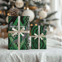 Aotearoa Iwi Ngati Pikiao Wrapping Paper NZ Maori Humpback Whale Taniko Motifs LT14 - Polynesian Pride