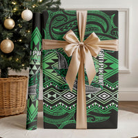Aotearoa Iwi Ngati Pikiao Wrapping Paper NZ Maori Humpback Whale Taniko Motifs LT14 - Polynesian Pride