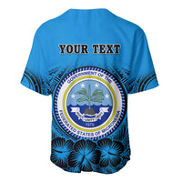 Personalised Yap Constitution Day Baseball Jersey FSM Seal Happy 24 December LT14 - Polynesian Pride