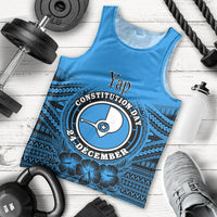 Personalised Yap Constitution Day Men Tank Top FSM Seal Happy 24 December LT14 - Polynesian Pride